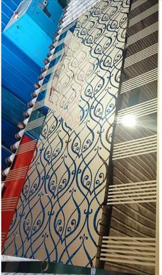 Harga bagus Desain pintu elevator yang disesuaikan pola stainless steel diukir lembaran on line