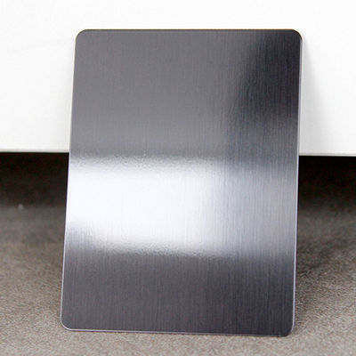 Black Brushed 430 Grade Plate stainless steel dengan NO.4 Perawatan permukaan