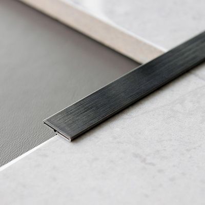 3048mm Panjang 304 Stainless Steel Surface T Tile Strip untuk dinding dan lantai