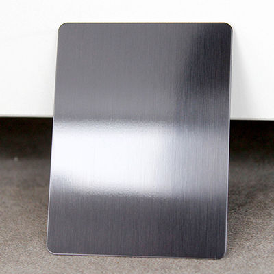 Harga bagus Black Brushed Hairline Stainless Steel Sheet 0.55mm Ketebalan Anti sidik jari on line