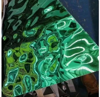 Harga bagus PVD Color Coating Water Ripple Stainless Steel Sheet untuk Dekorasi Interior on line