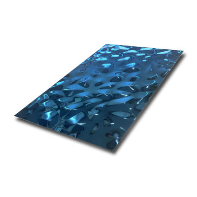 Lembaran Stainless Steel 201 Emboss dengan Permukaan Cermin Grade 201 dan Ketebalan 0.85mm Panel Berlapis PVD