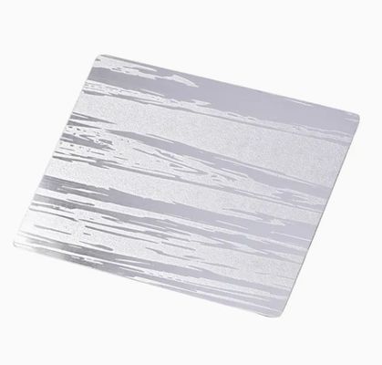 Harga bagus Lembaran Baja Tahan Karat Cermin Grade 201 Timbul Tahan Lama Ketebalan 0.85mm untuk Papan Nama dan Dekorasi on line
