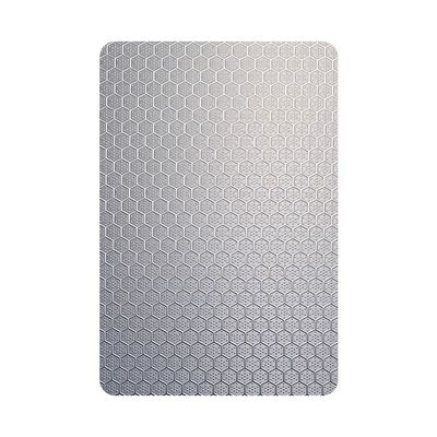 Harga bagus Silver Polish Embossed Stainless Steel Sheet 0.85mm Ketebalan dengan Slit Edge untuk dinding dan langit-langit dekoratif on line