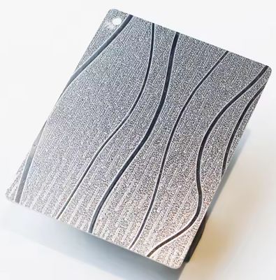 Harga bagus Lembaran Baja Tahan Karat Bertekstur Permukaan Cermin Grade 201 dengan Film PVC Ganda untuk Panel Dinding Dekoratif on line