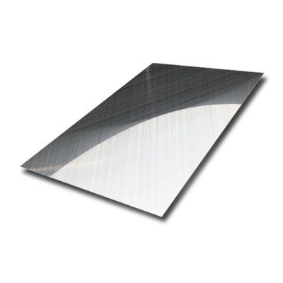 Harga bagus Lembaran Stainless Steel Cross Brushed 304 Grade Hairline 1219x2438mm Pelat untuk Dekorasi Arsitektur on line