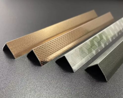 Harga bagus Lis U L Baja Tahan Karat Grade 304 dengan Tepi Berlekuk V untuk Dinding dan Lantai dengan Panjang 2438mm on line