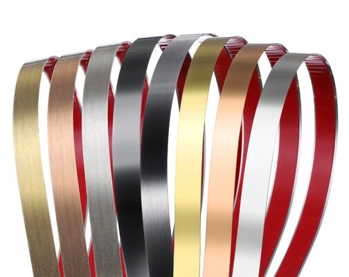 Harga bagus Strip stainless steel mengupas dan stik strip untuk dinding, dekorasi perapian on line