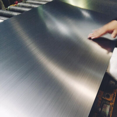 304 Grade Hairline Stainless Steel Sheet dengan Cross Brushed Surface dalam ukuran empat kaki