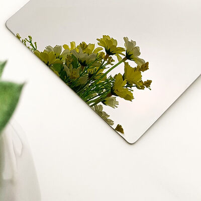 Harga bagus Lembaran Stainless Steel Dekoratif Cermin 304 Empat Kaki on line