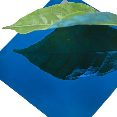 Harga bagus Lembaran Warna PVD Cermin Biru Ss201 untuk Dekorasi Pelat Baja Tahan Karat on line