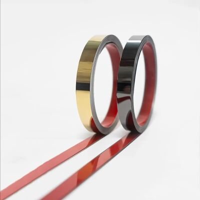 Harga bagus Glossy Mirror Metal Trim, Self-Adective Stainless Steel Dekorasi Line on line