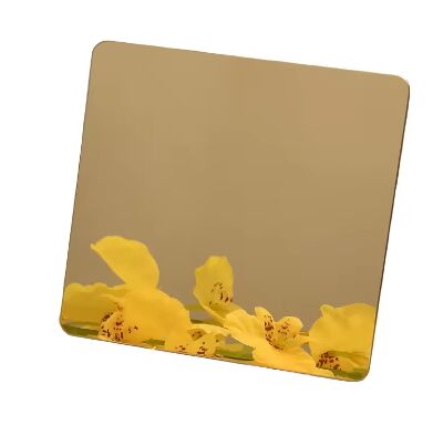 Anti-Fingerprint Gold Mirror Plat baja tahan karat 1220*2440mm - Korosi tahan PVD Lapisan baja tahan karat berwarna dilapisi