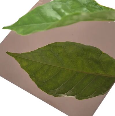 Panel stainless steel tahan lama 304 Rose Gold Mirror untuk dekorasi rumah