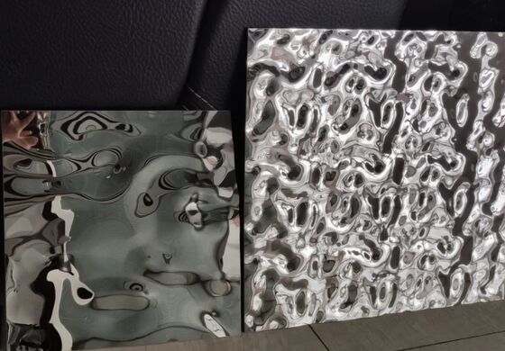 Emas Bergelombang Air Cermin: Plat Dekoratif Reflektif Tinggi