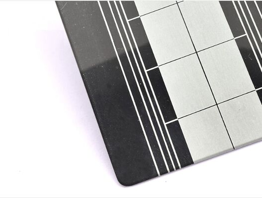 Berkualitas 201 Lembar baja tahan karat yang terukir dengan 70 Mikron PVC Film dan 1219x3048mm Ukuran untuk aplikasi dekoratif