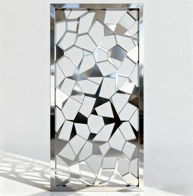 Harga bagus Mirror Finish Laser Cut Stainless Steel Dekoratif Screen Partition on line