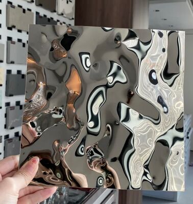 Lembaran Stainless Steel Bergelombang Air Cermin: Panel Dinding Bertekstur 3D