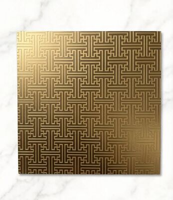 Harga bagus Lembaran Etch Cermin Emas Lembaran Dekoratif Lembaran Stainless Steel Etch on line