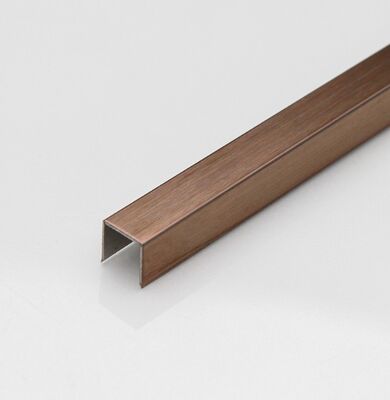 Harga bagus Grosir Rose Gold Brushed Stainless Steel U Channel Trim untuk Dinding on line