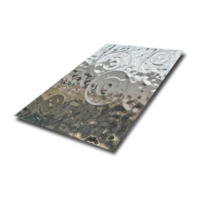 Harga bagus Lembaran Stainless Steel Riak Air Desain Tetesan Hujan untuk Dekorasi Interior on line