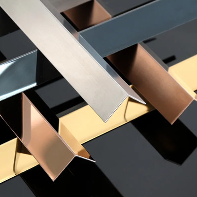 304 stainless steel L Angle Trim Metal Edge Guard untuk Corner Wall Tile