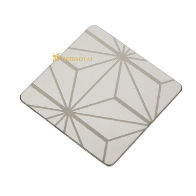 Harga bagus Silver Mirror Etched Stainless Steel Decorative Sheet Untuk Dekorasi Lift on line