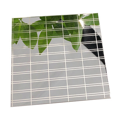 Harga bagus 304 stainless steel silver mirror finish mengukir lembaran stainless steel 1219x3048mm untuk dekorasi dinding on line