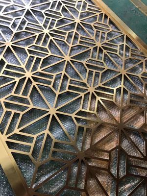 Harga bagus Pembagi Dinding Pembatas Ruangan Stainless Steel Kuningan Antik ODM Tersedia on line