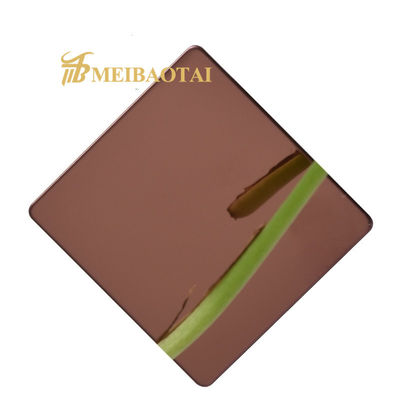 Harga bagus PVD Color Mirror Finish Dekorasi Lembar Baja Resipi DIN Standar untuk Dekorasi Dinding dan Langit-langit yang Elegan on line