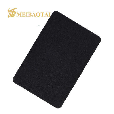 Lembaran Stainless Steel Dekoratif Anti Sidik Jari Ketebalan 0.75mm Sandblasted untuk Panel Dinding Elegan