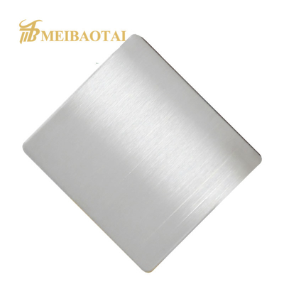 Panel Dinding Stainless Steel Astm 4x8 Garis Rambut NO.4 Permukaan Dilapisi PVD