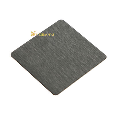 Harga yang bagus Black Hairline Stainless Steel Sheet Sandblasted Ketebalan 0.45mm on line