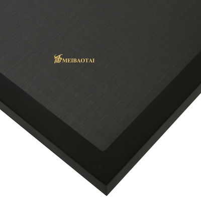 Harga bagus 0.55mm Ketebalan PVD Cat dilapisi Hairline Stainless Steel Sheet 1219x2438mm untuk Panel Dinding on line