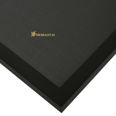 Lembaran Stainless Steel Garis Rambut Hitam Tebal 0.65mm 4 * 8FT