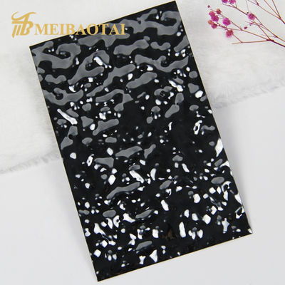 Harga bagus Black Mirror Gold Mirror Water Ripple Sheet Panel Dekorasi,Dinding,Lantai on line