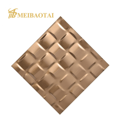 POSCO Embossed Stainless Steel Sheet Untuk Pemeriksa Cladding Dinding Dapur