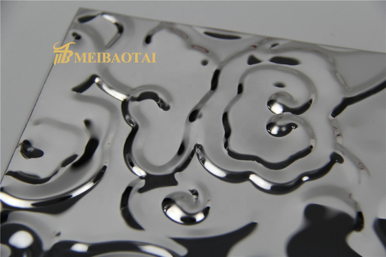 Lembaran Stainless Steel Dekoratif Cermin Hitam Panjang 3048mm