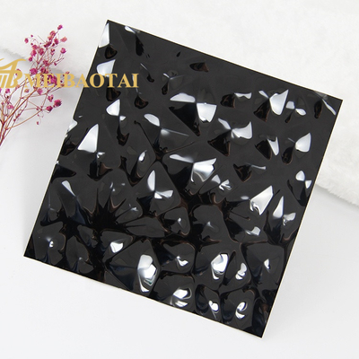 Lembaran Stainless Steel Timbul Hitam Dicap 0,8 Mm Tebal Standar GB