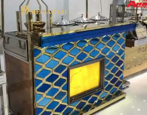 Rhombus Timbul Panel Stainless Steel Untuk Menghias Lemari Dapur