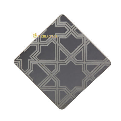 Harga bagus Pvd Color Coating Mirror Terukir Lembar Stainless Steel Ketebalan 1.0mm on line