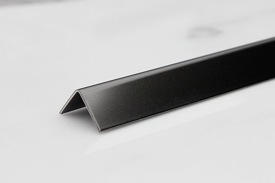 Harga yang bagus Permukaan Cermin 2438mm Stainless Steel Tile Trim SS304L Tile Strip on line