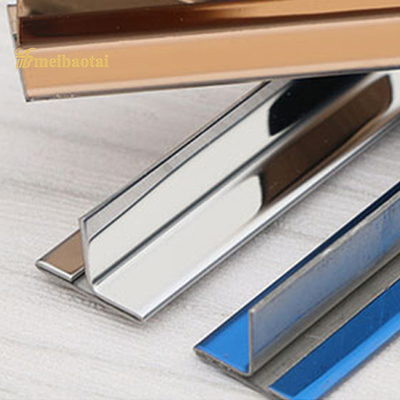 Trim UTL Stainless Steel UTL Dipoles Biru Untuk Profil Logam Sudut