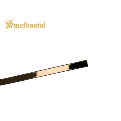 Trim Ubin Stainless Steel 8mm Disikat EN Standar Warna Mawar Warna