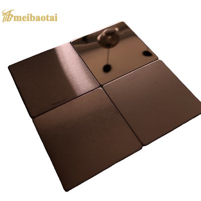 Harga bagus Lembaran Stainless Steel Dekoratif Finishing Cermin Ukuran 4x8 dengan Ketebalan 0.6mm on line
