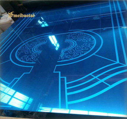 Mirror Etch Elevator Dekoratif Stainless Steel Sheet Berwarna Standar AISI