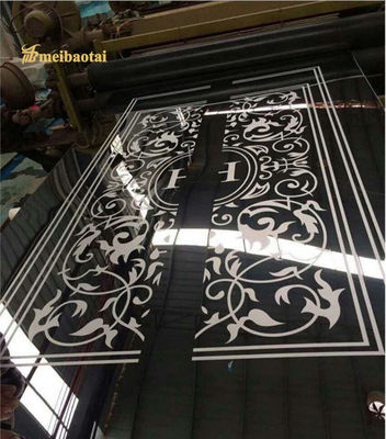 Bunga diukir perak dilapisi lift lembaran stainless steel 1219x2438mm Ukuran SS 304 lembaran
