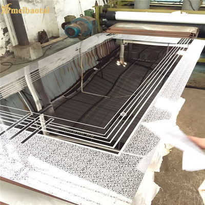 Harga bagus Lembar Pintu Lift Stainless Steel Terukir Cermin Pola Disesuaikan on line