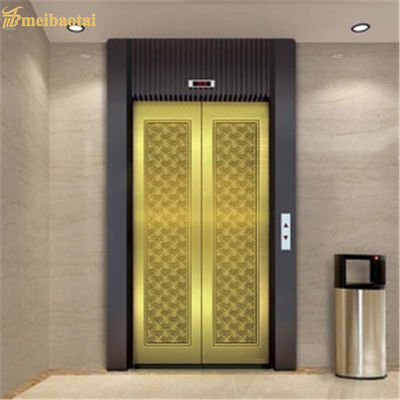 Etching 201 Lembar stainless steel PVD dilapisi emas Cermin lift Lembar stainless steel