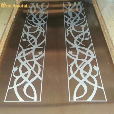 1500mm Lebar Lembaran Stainless Steel Tergores Untuk Lift Dekoratif